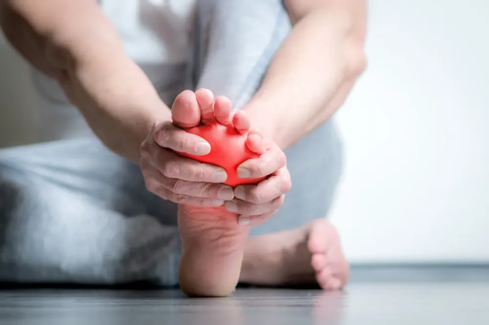 Mal au pieds près de Chessy